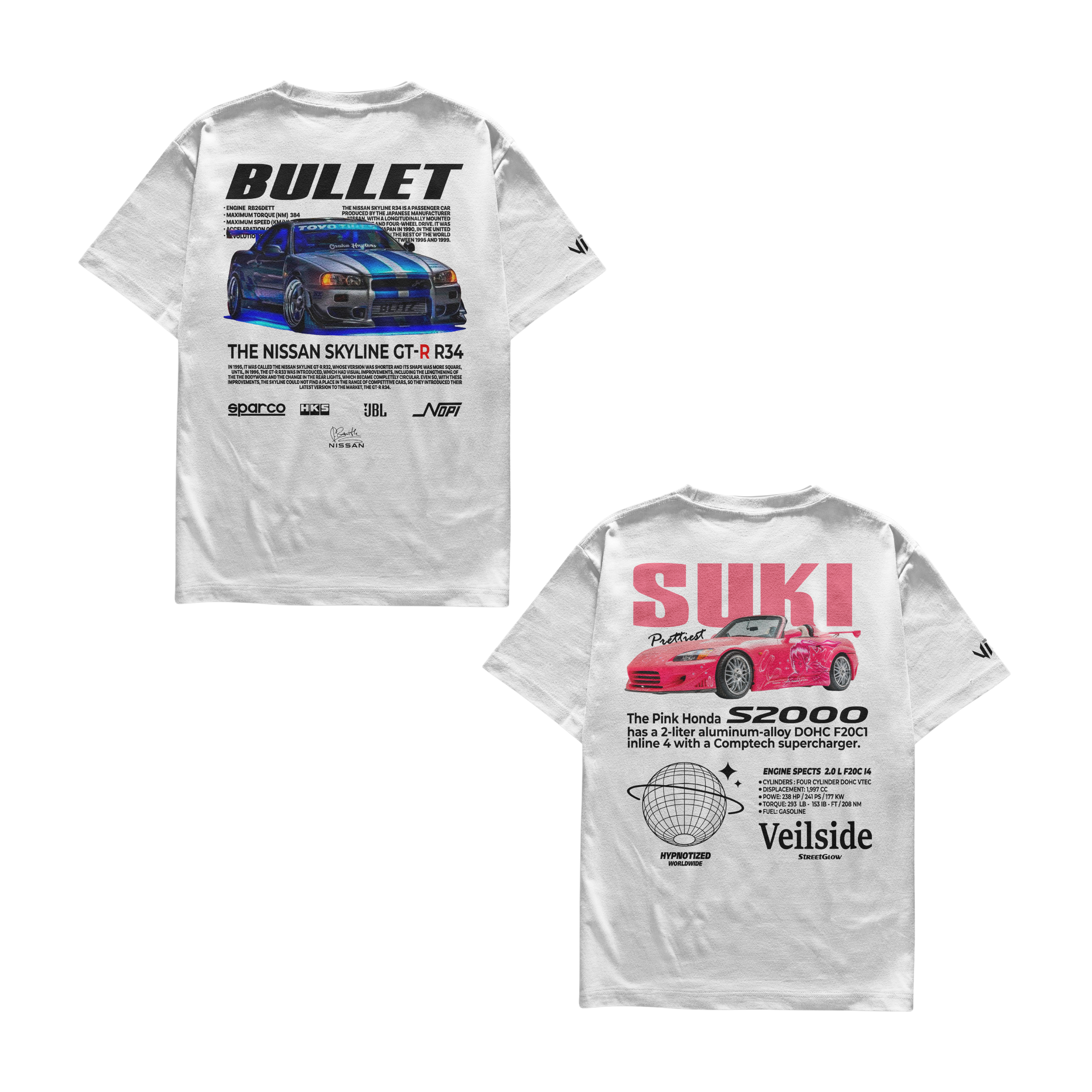 Camisetas Bullet e Suki