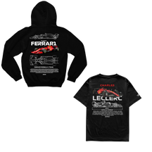 Moletom Ferrari Scuderia + Camiseta Charles Leclerc