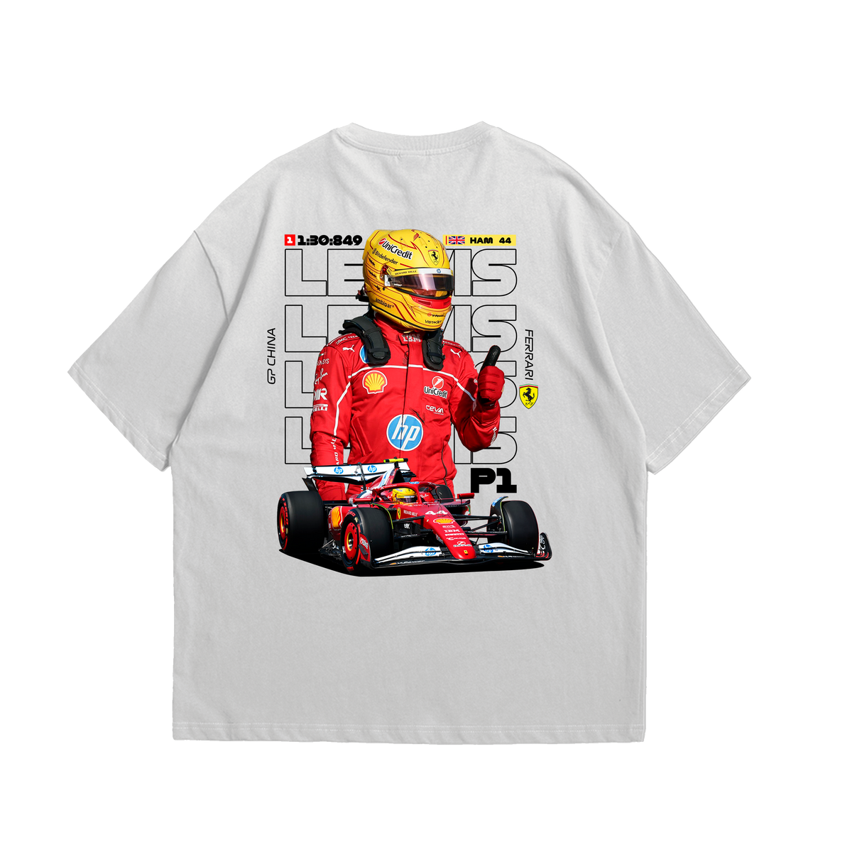 Camiseta Oversized Lewis Hamilton
