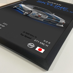 Quadro Nissan Skyline R34 40x60cm