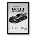 Mercedes AMG GT Black Series print - 40x60cm