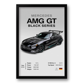 Quadro Mercedes AMG GT Black Series - 40x60cm