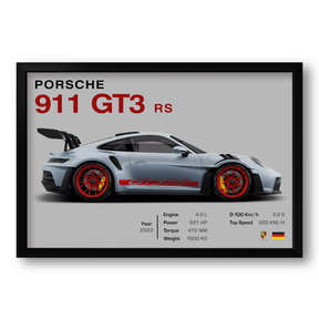 Quadro Porsche - 911 GT3 RS - 60x40cm