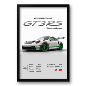 Quadro Porsche 911 GT3 RS Tribute RS 40x60cm