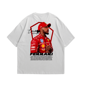 Camiseta Oversized Lewis Hamilton Ferrari