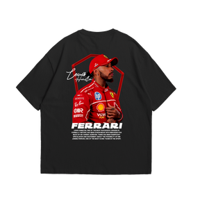 Camiseta Oversized Lewis Hamilton Ferrari