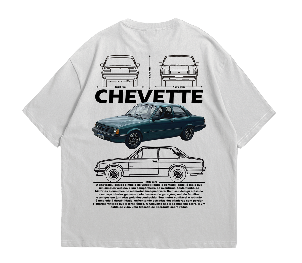 Camiseta Oversized Chevette Turbo