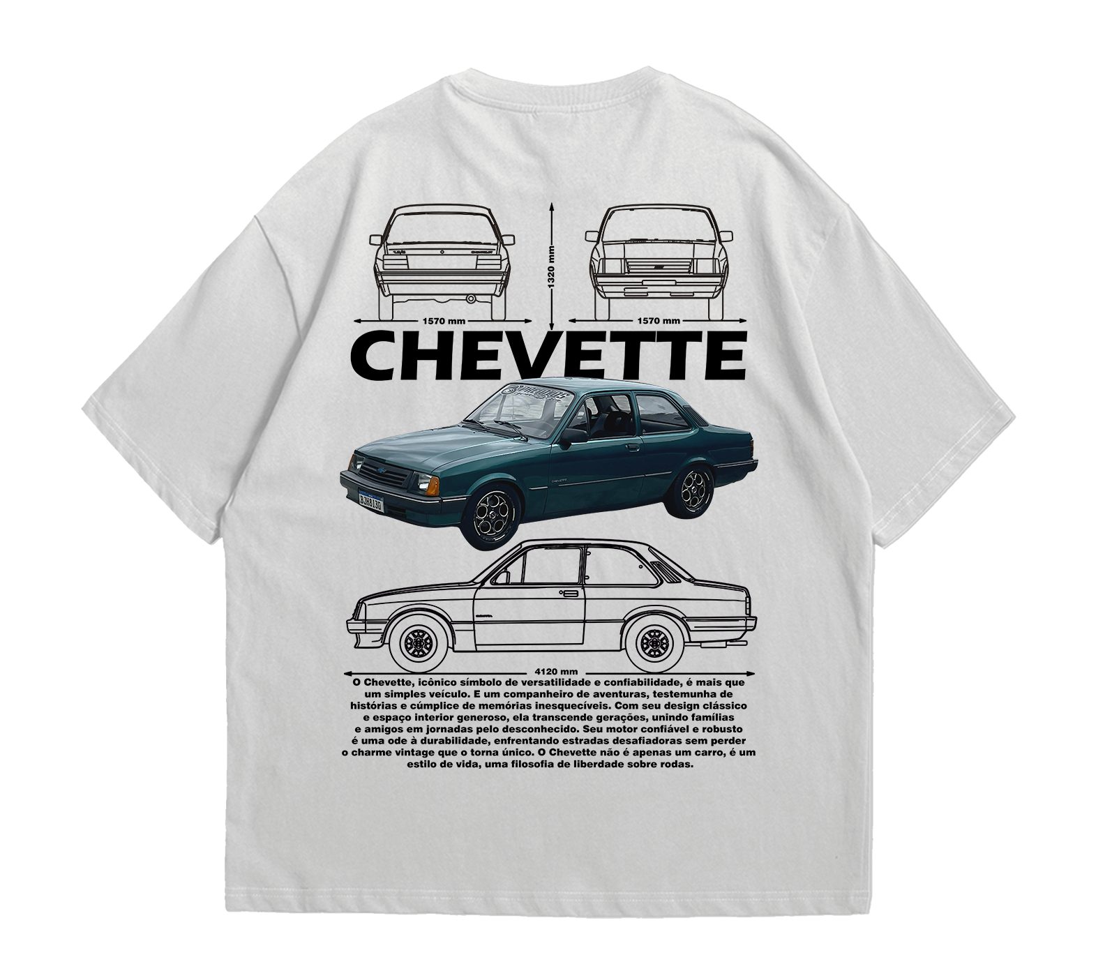 Camiseta Oversized Chevette Turbo