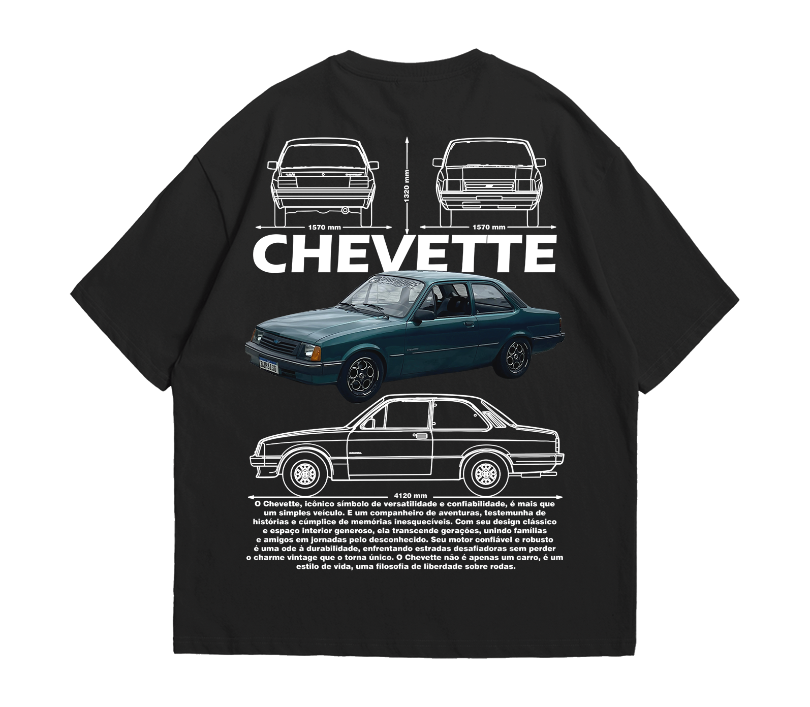 Camiseta Oversized Chevette Turbo